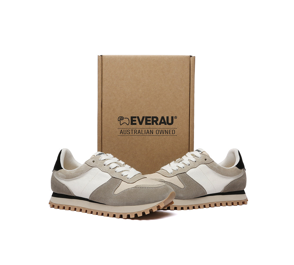 Women Leather Chunky Sneakers Etta