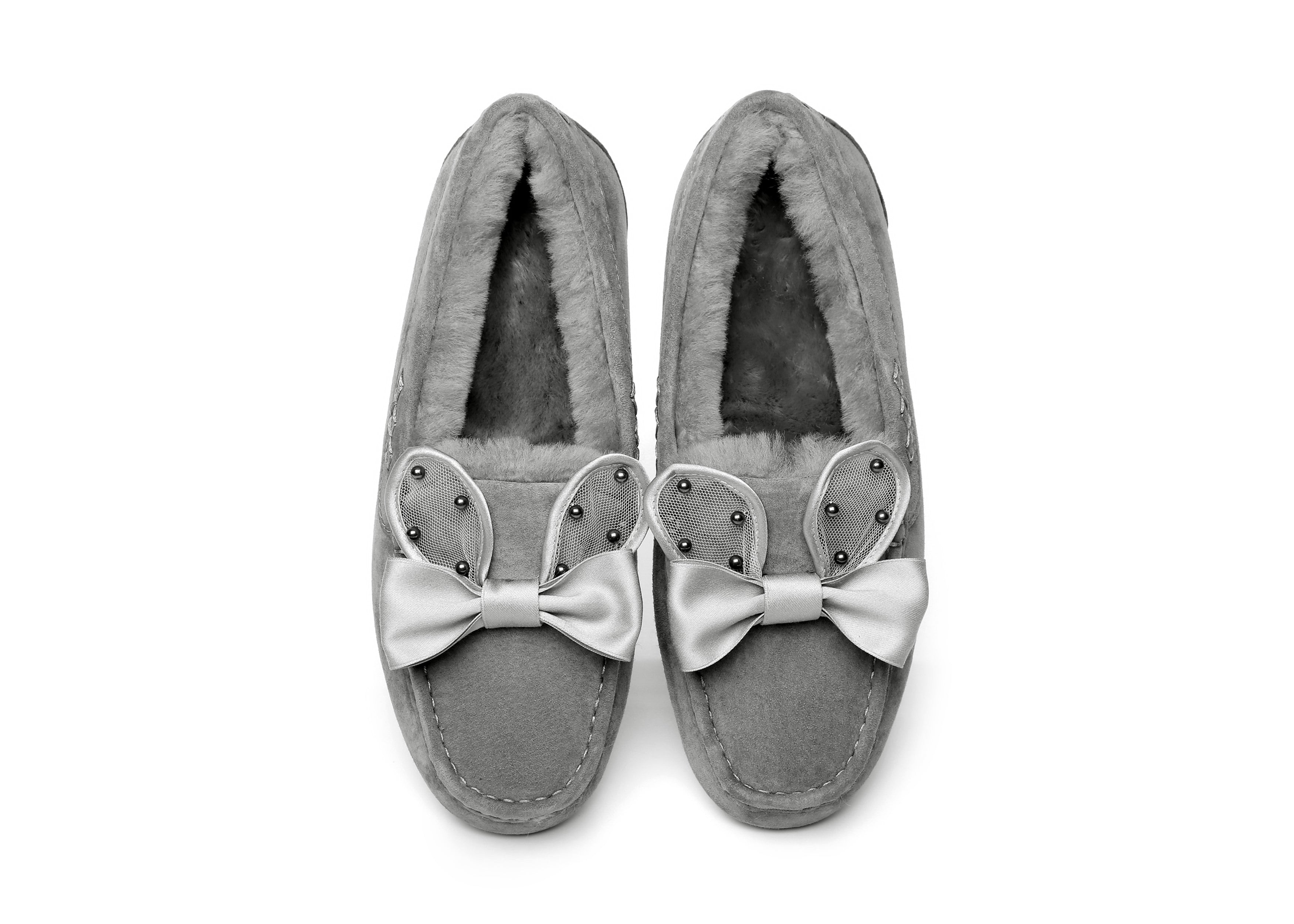 Casual Flats Women Wabbit Moccasin