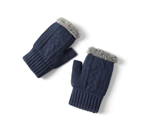 EVERAU® Fingerless Ultra Plush Knit Gloves EVERAU
