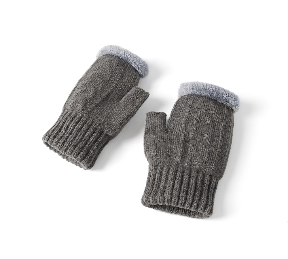 EVERAU® Fingerless Ultra Plush Knit Gloves EVERAU