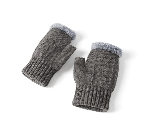 EVERAU® Fingerless Ultra Plush Knit Gloves EVERAU
