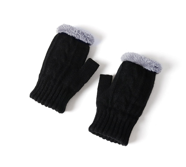 EVERAU® Fingerless Ultra Plush Knit Gloves EVERAU