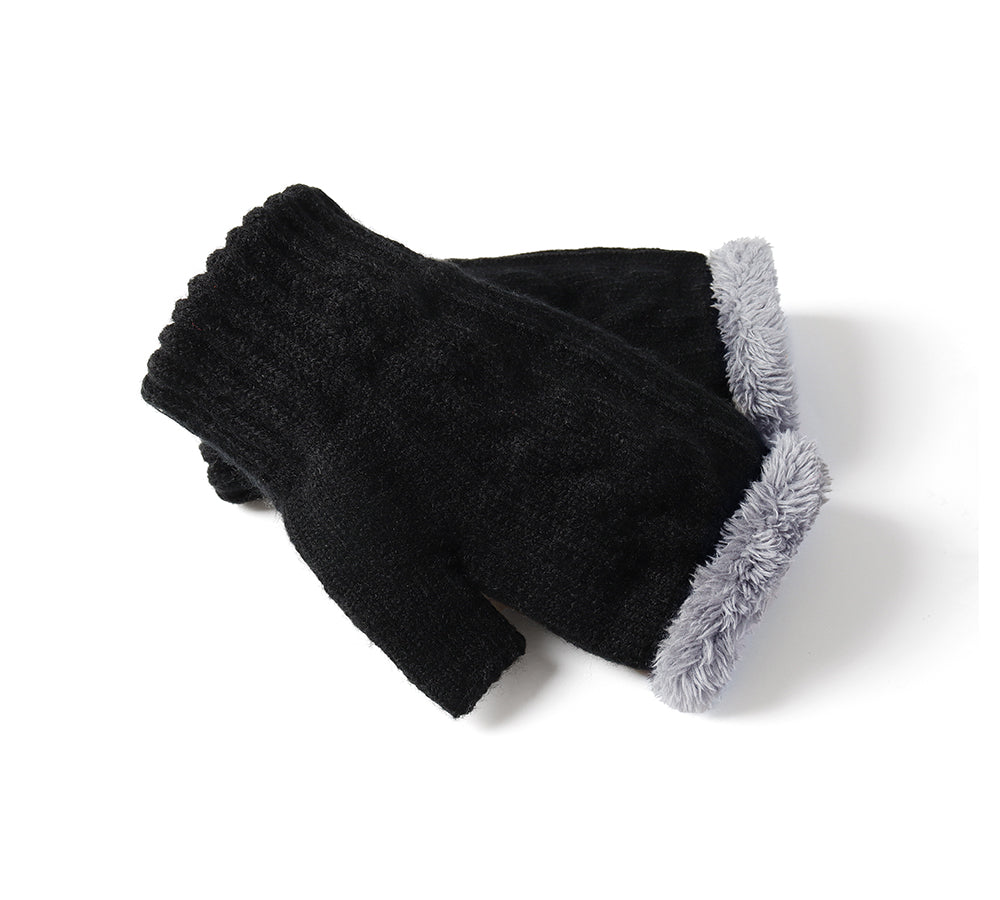 EVERAU® Fingerless Ultra Plush Knit Gloves EVERAU