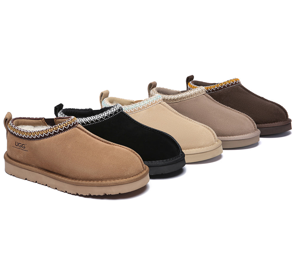 UGG Scuff Slippers Unisex, Sheepskin-Lined Tazzy Valen – Ever UGG Outlet