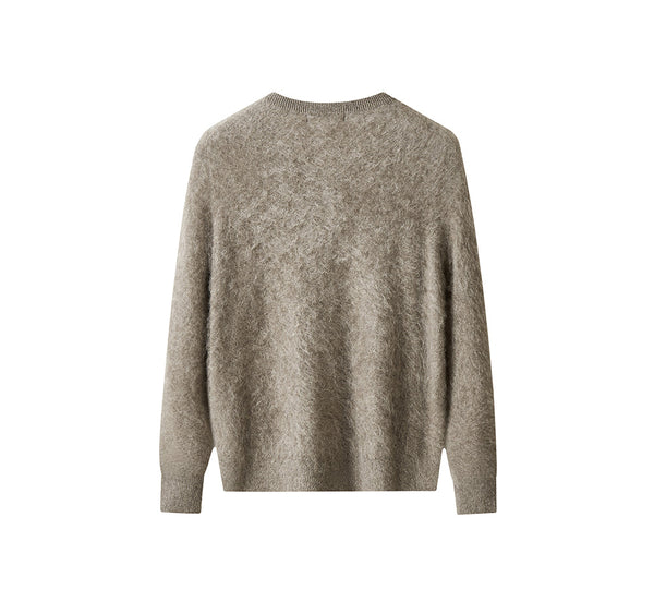 EVERAU® Yak Wool Knit Cardigan Cashmere Blend Loose Fit Morra EVERAU