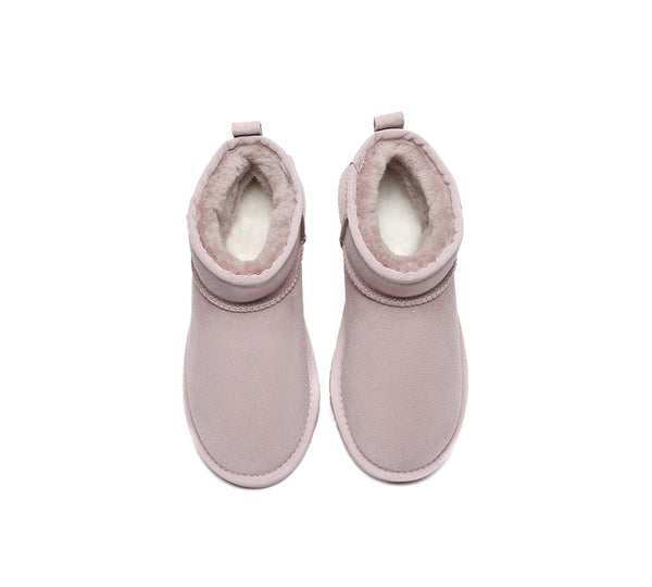 AUSTRALIAN SHEPHERD® UGG Boots Double Faced Sheepskin Wool Ankle Mini Boots Jade - UGG EXPRESS