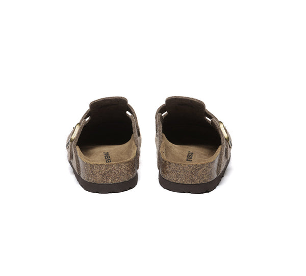 EVERAU® Women Adjustable Buckled Straps Slip-on Flat Sandal Slides Brynn - UGG EXPRESS