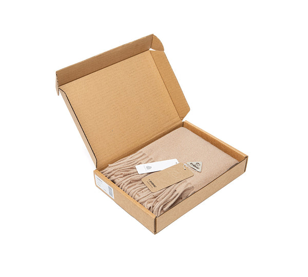 100% Wool Plain Scarf Eva