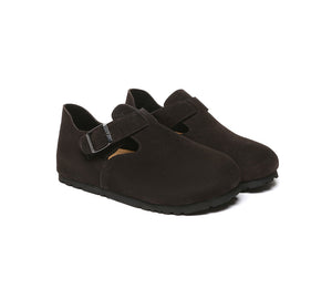 Adjustable Buckled Straps Slip-on Flat Sandals Brooke