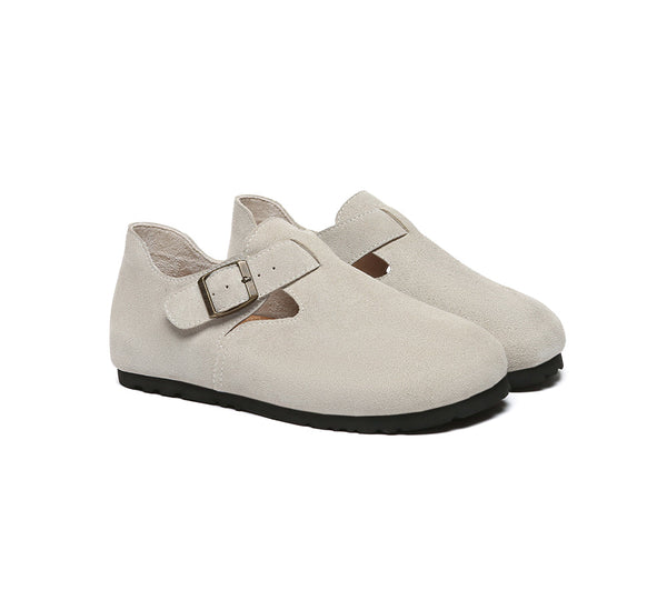 Adjustable Buckled Straps Slip-on Flat Sandals Brooke