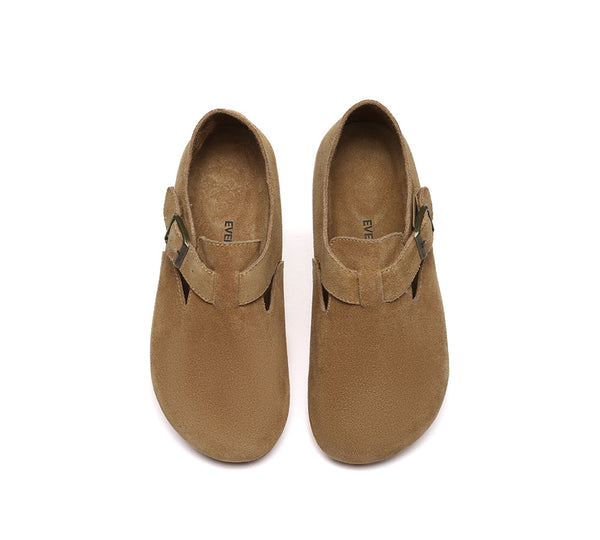 Adjustable Buckled Straps Slip-on Flat Sandals Brooke