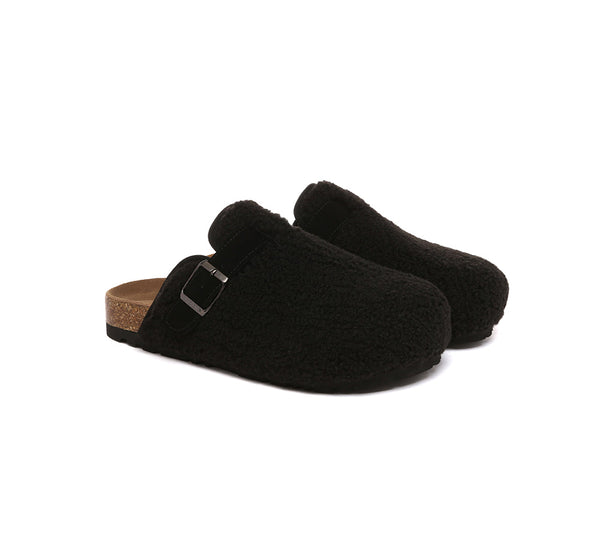 UGG Women Shearling Buckle Sandal Slides Greta