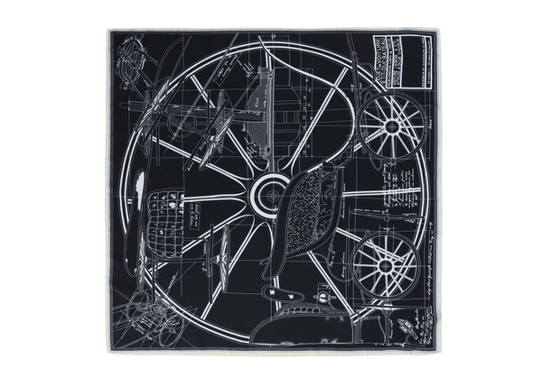 Accessories - Printed Square Rayon Silk Scarf Multiple Patterns And Colours