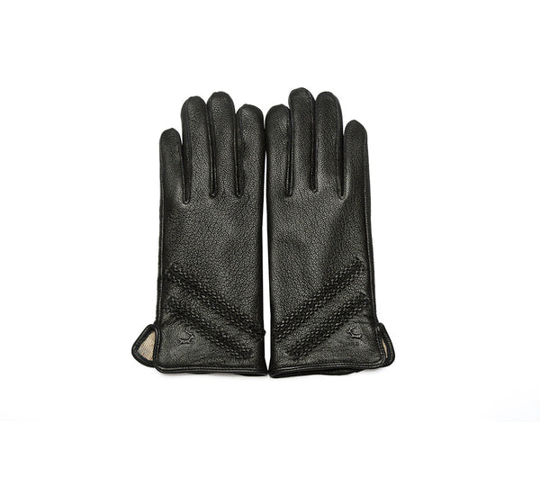 Accessories - Sheepskin Wool Ladies Leather Gloves Britney