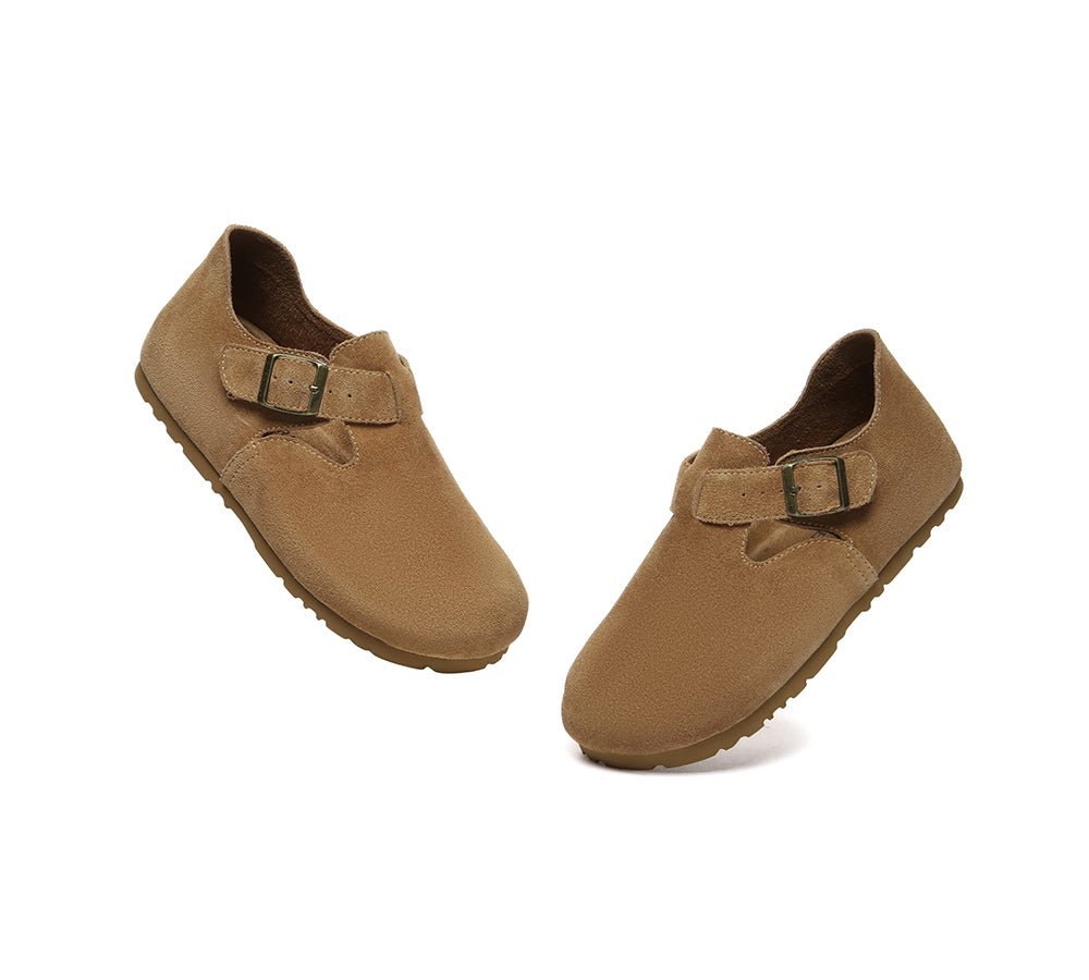 Adjustable Buckled Straps Slip - on Flat Sandals Brooke - Sandals - Chestnut - AU Ladies 4 / AU Men 2 / EU 35 - Uggoutlet