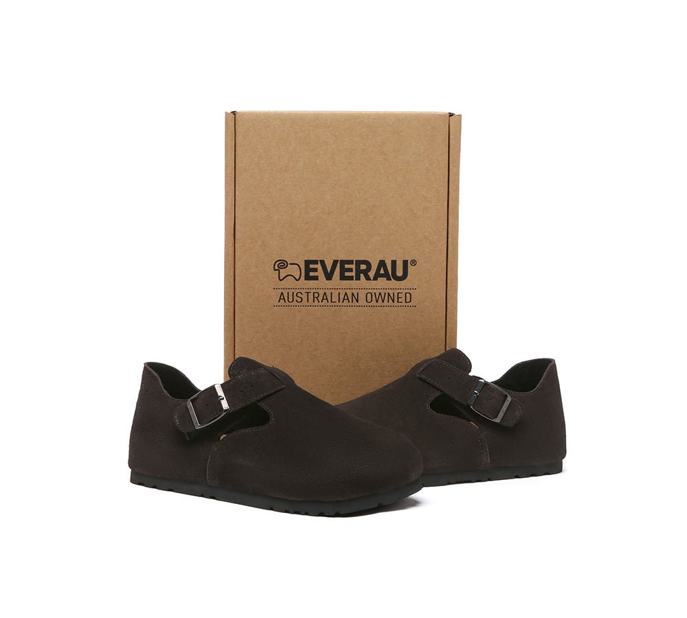 Adjustable Buckled Straps Slip - on Flat Sandals Brooke - Sandals - Chocolate - AU Ladies 4 / AU Men 2 / EU 35 - Uggoutlet