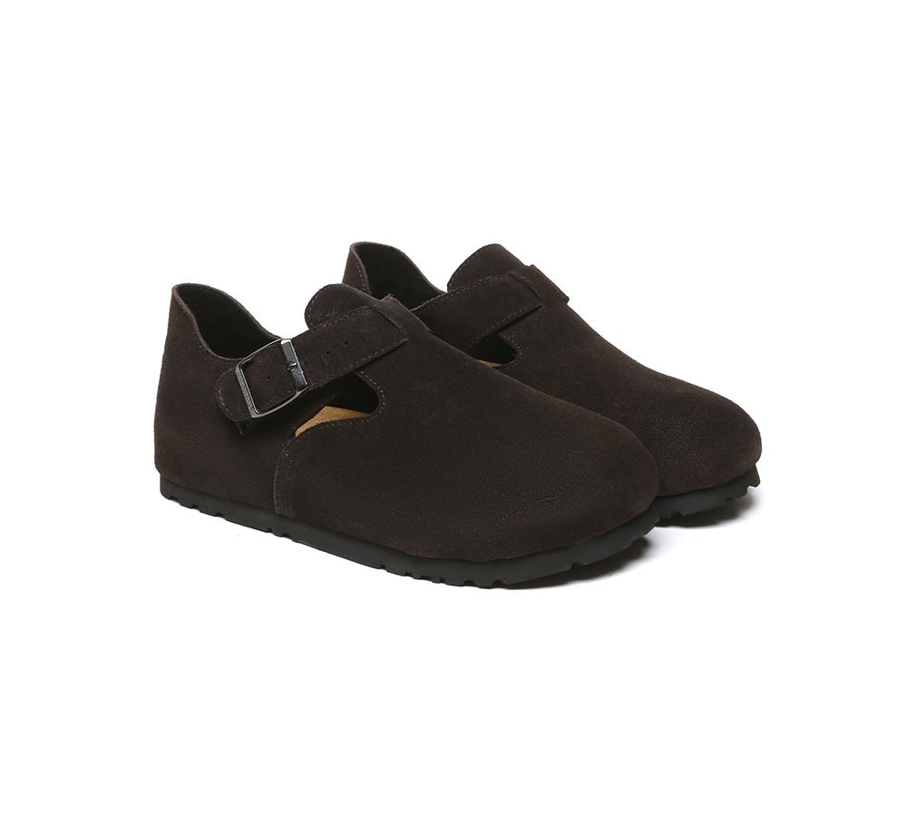 Adjustable Buckled Straps Slip - on Flat Sandals Brooke - Sandals - Chocolate - AU Ladies 4 / AU Men 2 / EU 35 - Uggoutlet