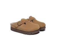 Adjustable Buckled Straps Slip - on Platform Sandal Slides Brooklyn - Slides - Brown - AU Ladies 4 / AU Men 2 / EU 35 - Uggoutlet