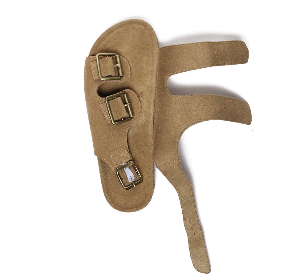 Adjustable Straps Embossed Slingback Summer Sandals Layne - Sandals - Chestnut - AU Ladies 4 / AU Men 2 / EU 35 - Uggoutlet