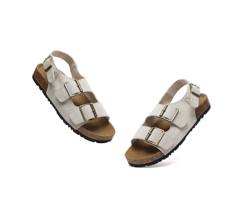 Adjustable Straps Embossed Slingback Summer Sandals Layne - Sandals - Sand - AU Ladies 4 / AU Men 2 / EU 35 - Uggoutlet