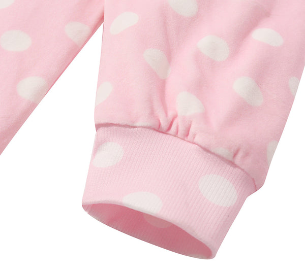 Apparel - Reversible Hoodie Blanket Unisex Pink Polka Dot