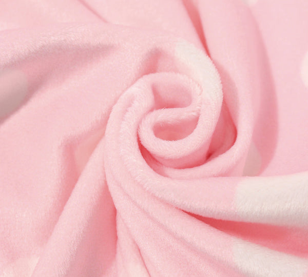 Apparel - Reversible Hoodie Blanket Unisex Pink Polka Dot