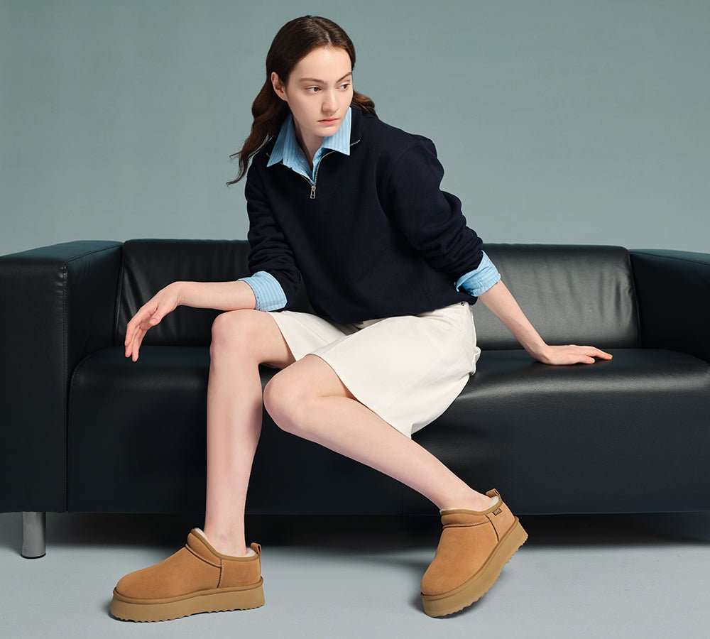 UGG AUSTRALIAN SHEPHERD Australian Shepherd® UGG Boots Low Cut Ankle Classic Platform Nano Uggoutlet