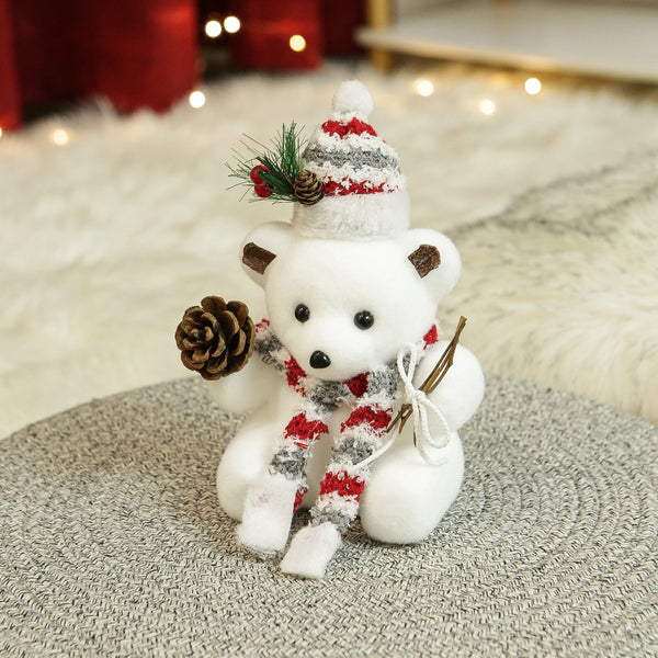 Christmas Snow White Bear Decor - Accessories - White - One Size - Uggoutlet