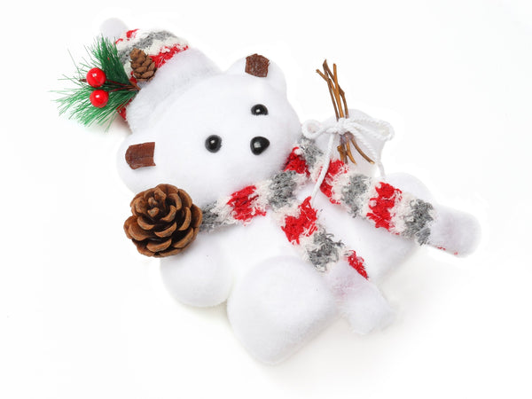 Christmas Snow White Bear Decor - Accessories - White - One Size - Uggoutlet