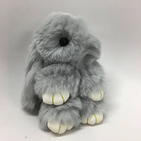 Cute Plush Bunny Keyrings - Accessories - Grey - One Size - Uggoutlet