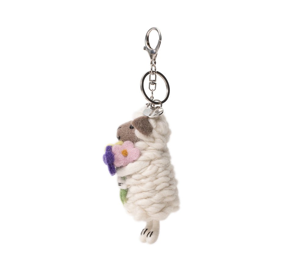 Cute Plush Wolly Keyring - keyring - Brown - One Size - Uggoutlet