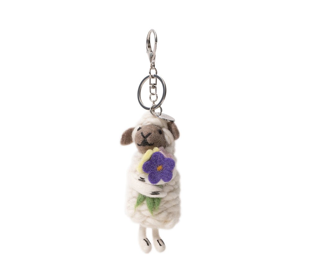 Cute Plush Wolly Keyring - keyring - Brown - One Size - Uggoutlet
