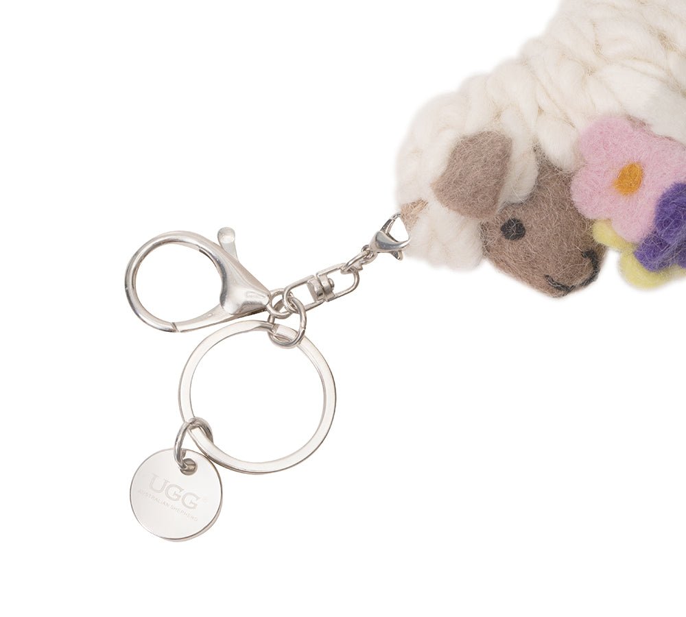 Cute Plush Wolly Keyring - keyring - Brown - One Size - Uggoutlet