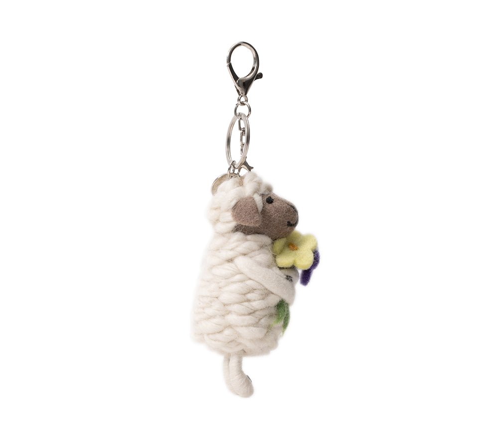 Cute Plush Wolly Keyring - keyring - Brown - One Size - Uggoutlet