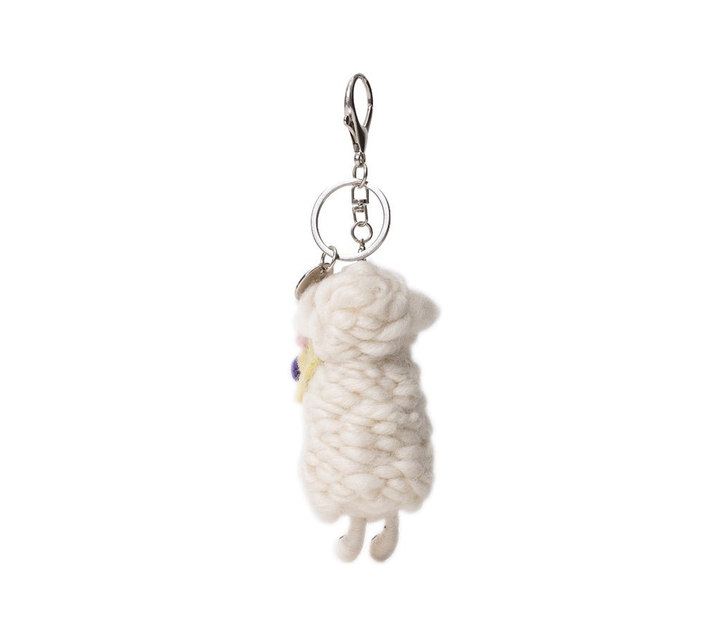 Cute Plush Wolly Keyring - keyring - Cream - One Size - Uggoutlet