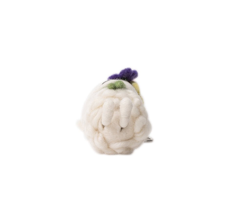 Cute Plush Wolly Keyring - keyring - Cream - One Size - Uggoutlet