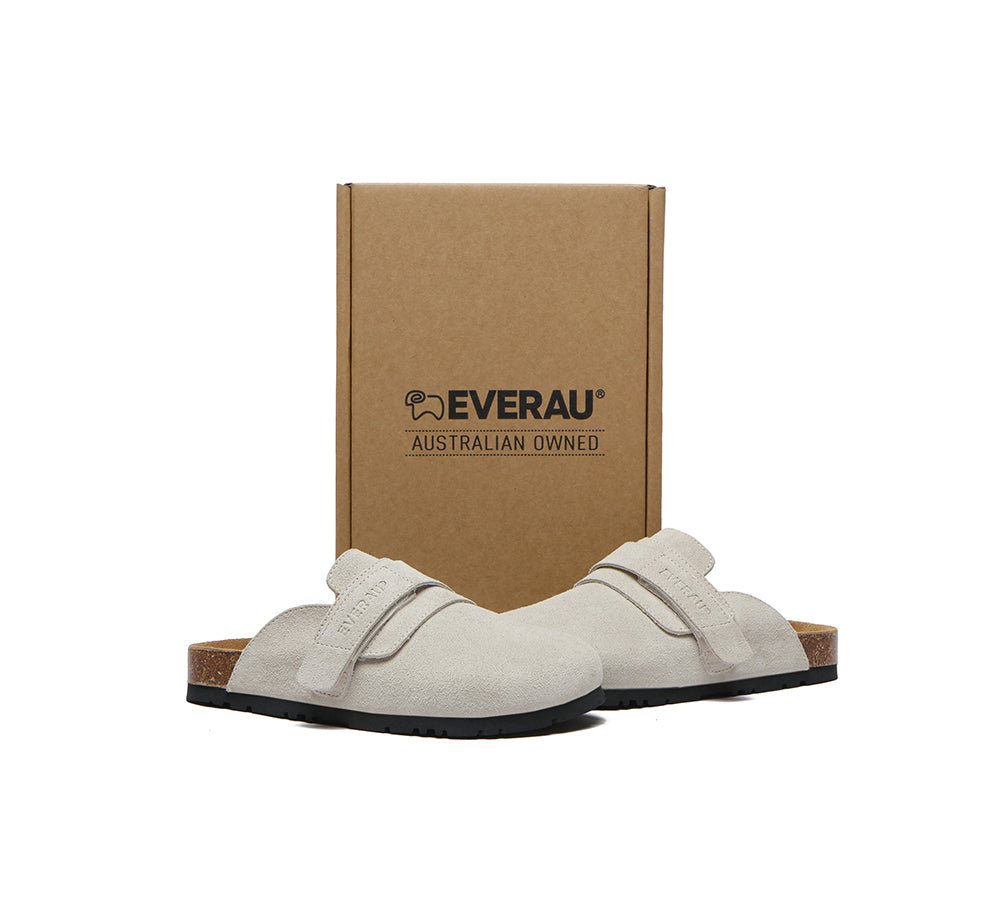 Double Adjustable Strap Embossed Slip - on Summer Flat Clog Slides Skyler - Slides - Sand - AU Ladies 4 / AU Men 2 / EU 35 - Uggoutlet