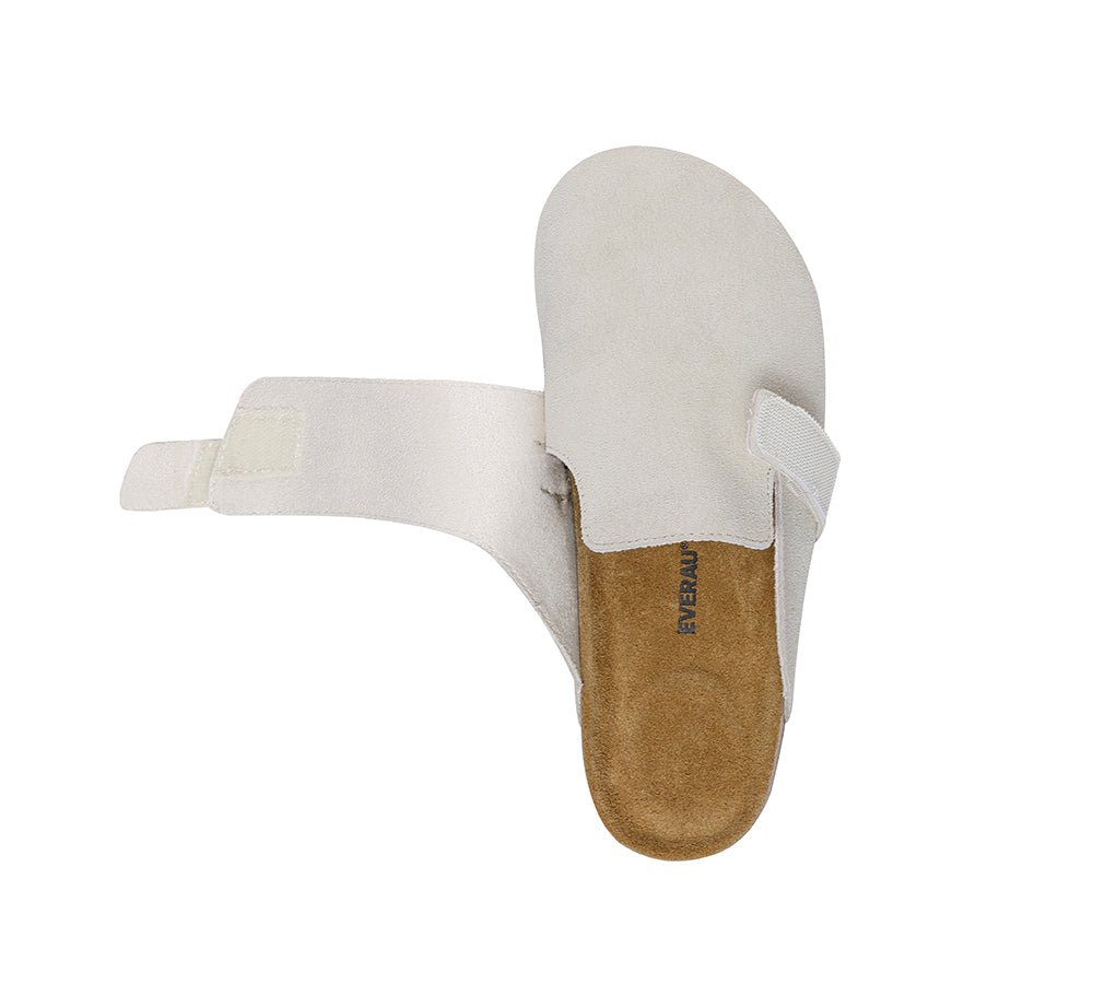 Double Adjustable Strap Embossed Slip - on Summer Flat Clog Slides Skyler - Slides - Sand - AU Ladies 4 / AU Men 2 / EU 35 - Uggoutlet
