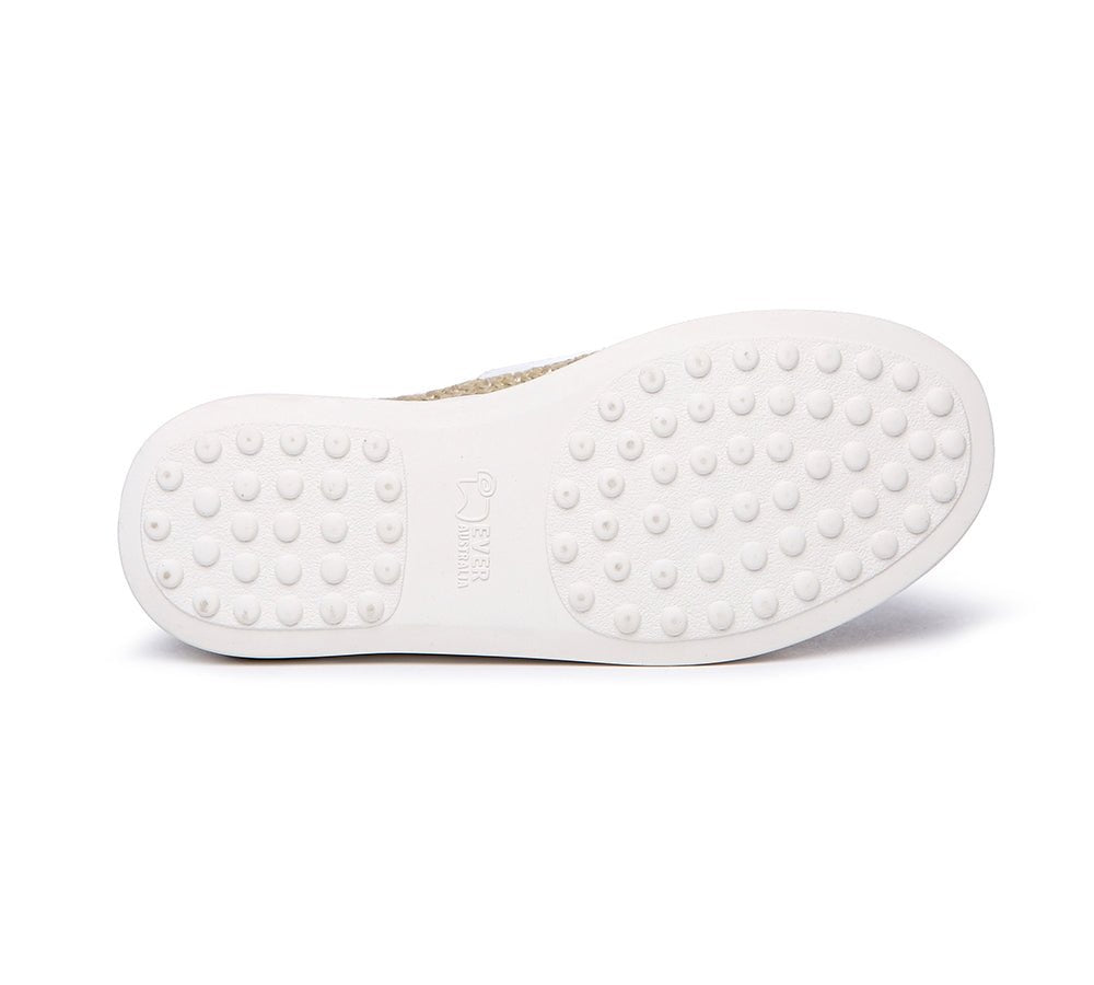 Ever UGG Kids Breathe Soft Leather Shoes 11499 - Kids Shoes - Silver - AU Kids 10 - 11 / EU 29 - Uggoutlet