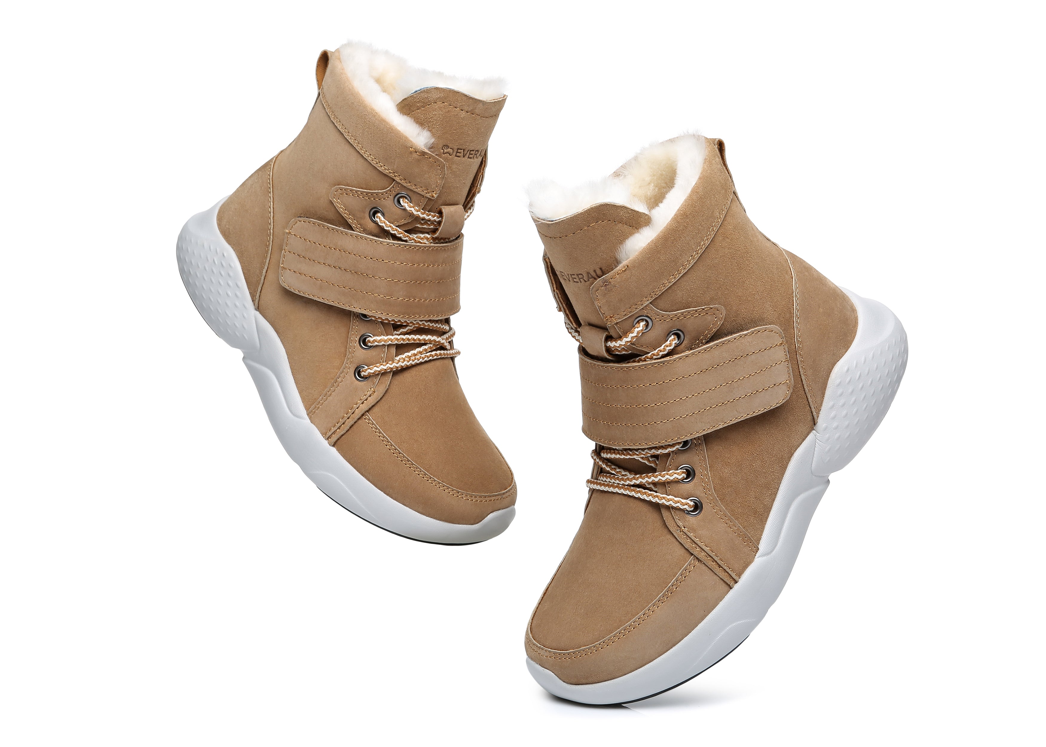 EVERAU® Ankle Chunky Sneakers Women City Walker - Sneaker - Chestnut - AU Ladies 4 / AU Men 2 / EU 35 - Uggoutlet