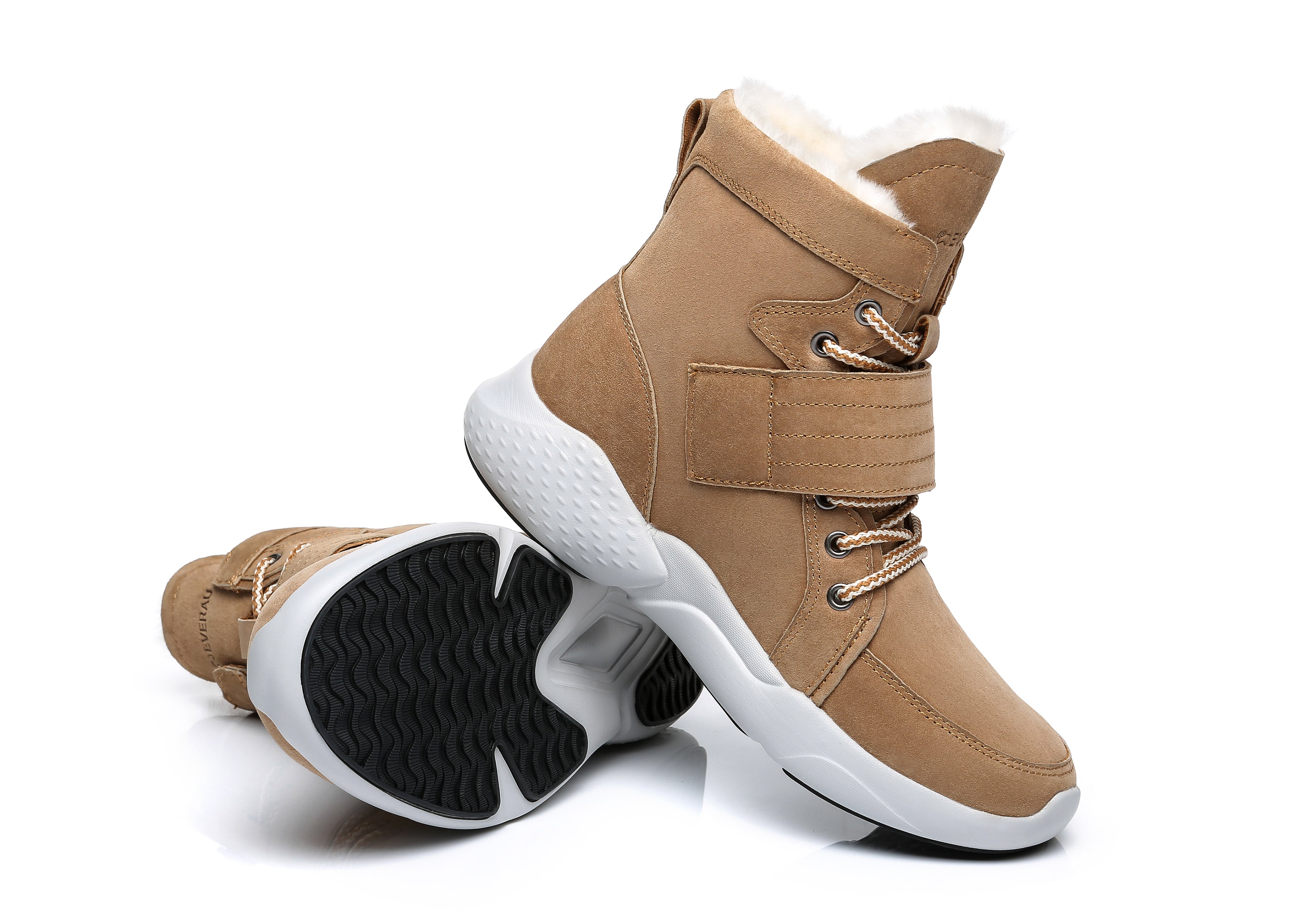 EVERAU® Ankle Chunky Sneakers Women City Walker - Sneaker - Chestnut - AU Ladies 4 / AU Men 2 / EU 35 - Uggoutlet