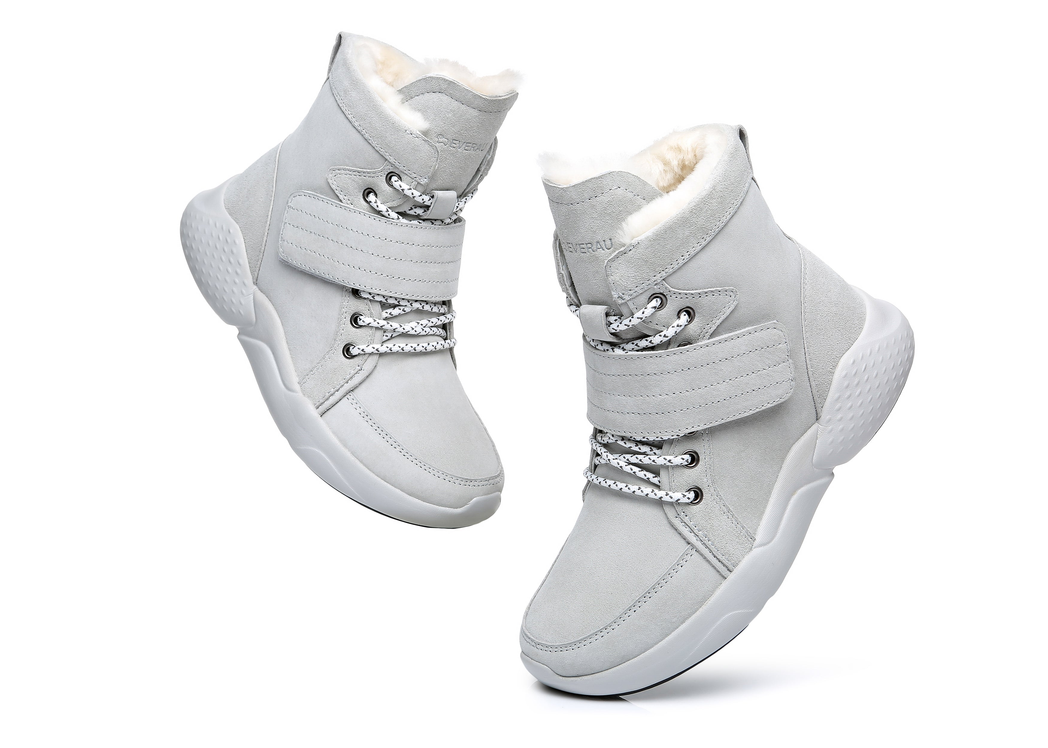EVERAU® Ankle Chunky Sneakers Women City Walker - Sneaker - Grey - AU Ladies 4 / AU Men 2 / EU 35 - Uggoutlet
