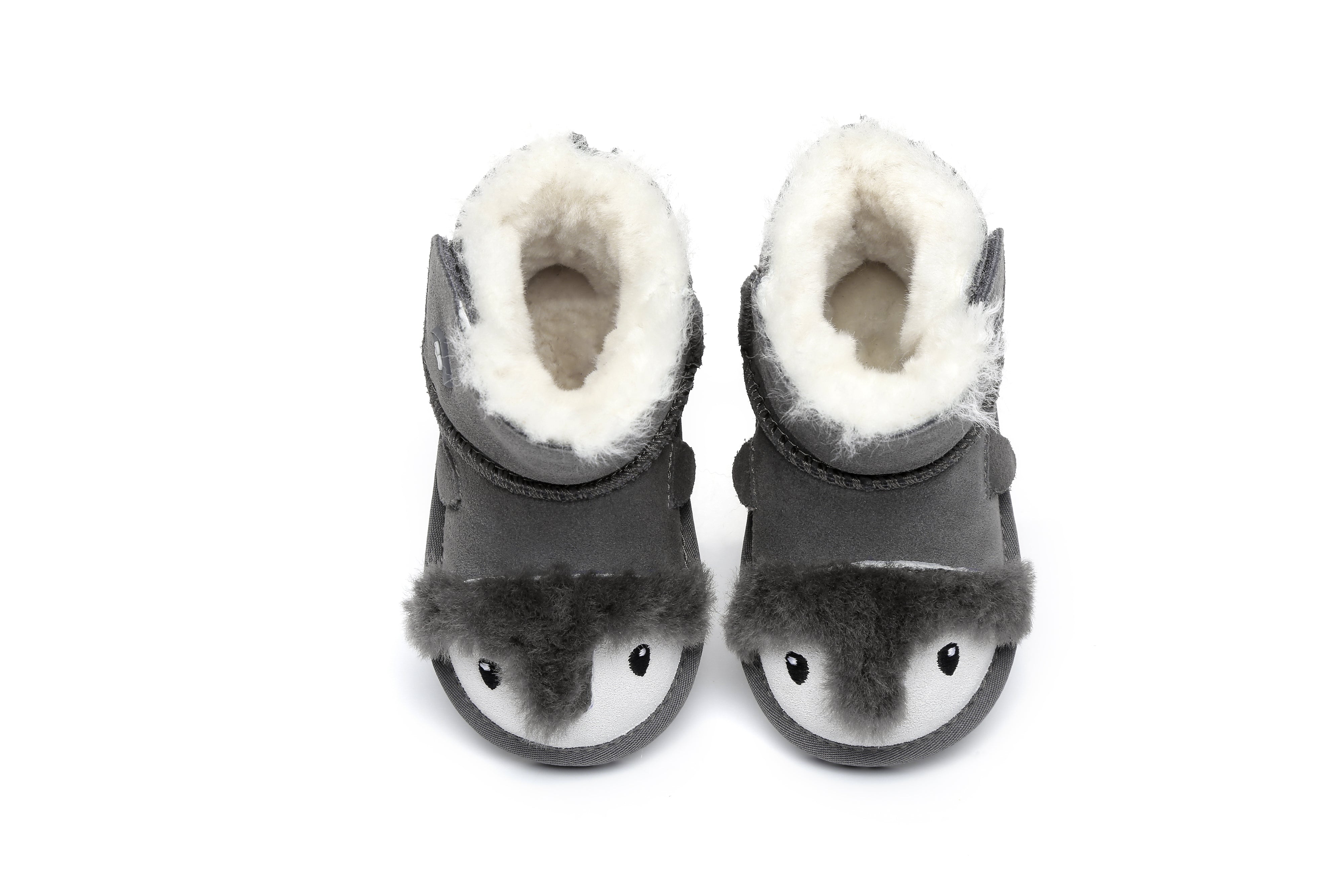 EVERAU® Hook And Loop Penguin Ugg Boots Toddler - UGG Boots - Grey - S - Uggoutlet