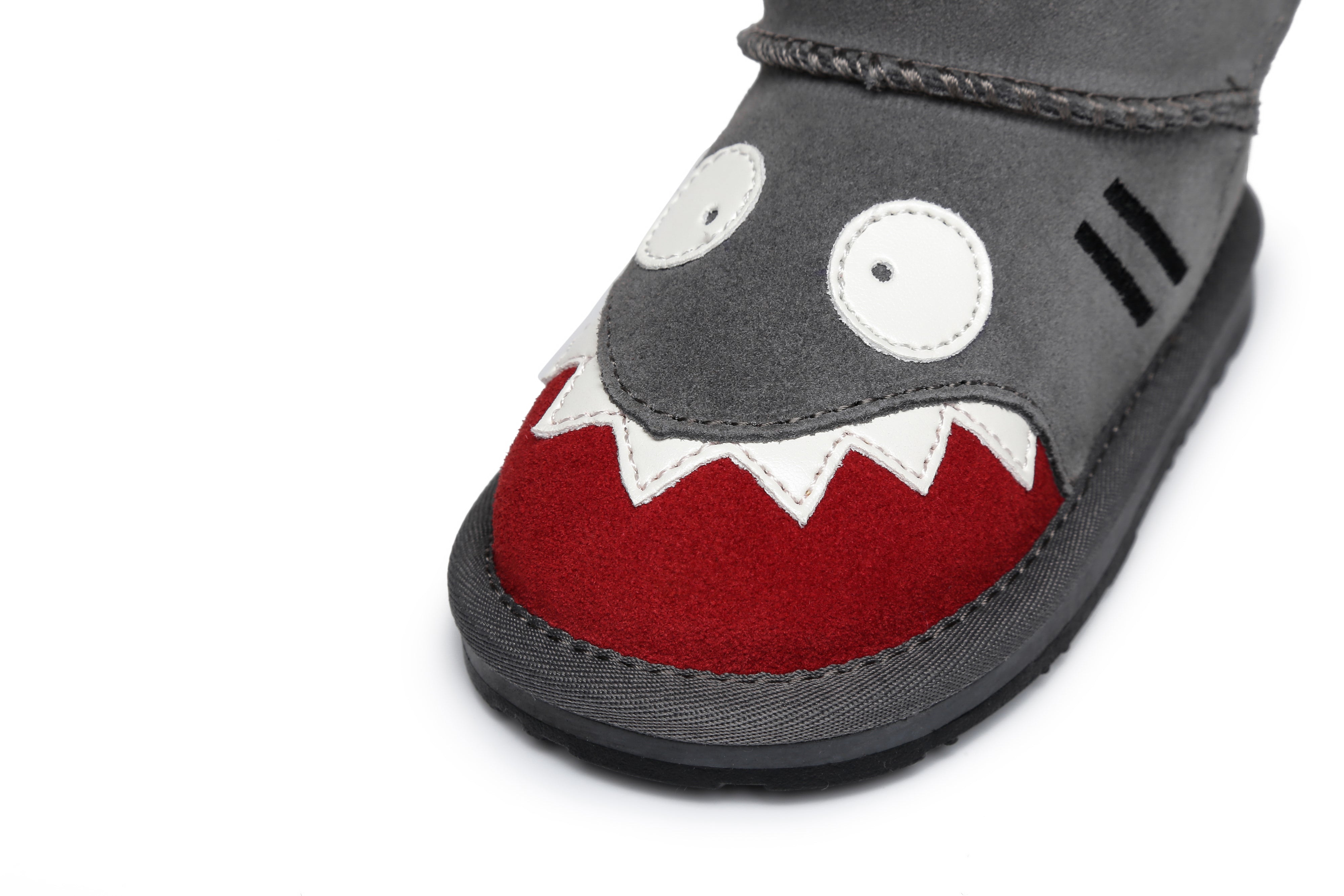 EVERAU® Shark Sheepskin Boots Toddler - UGG Boots - Grey - S - Uggoutlet