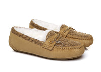 EVERAU® Women Casual Flat String Moccasin - Moccasins - Chestnut - AU Ladies 4 / AU Men 2 / EU 35 - Uggoutlet