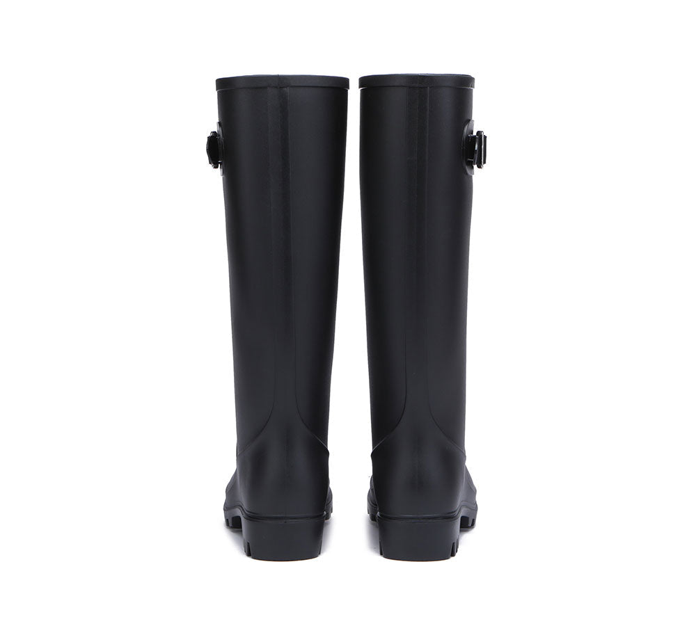 TARRAMARRA® Rainboots ,Tall Gumboots Women Veronica With Wool Insoles - Fashion Boots - Black - AU Ladies 10 / AU Men 8 / EU 41 - Uggoutlet