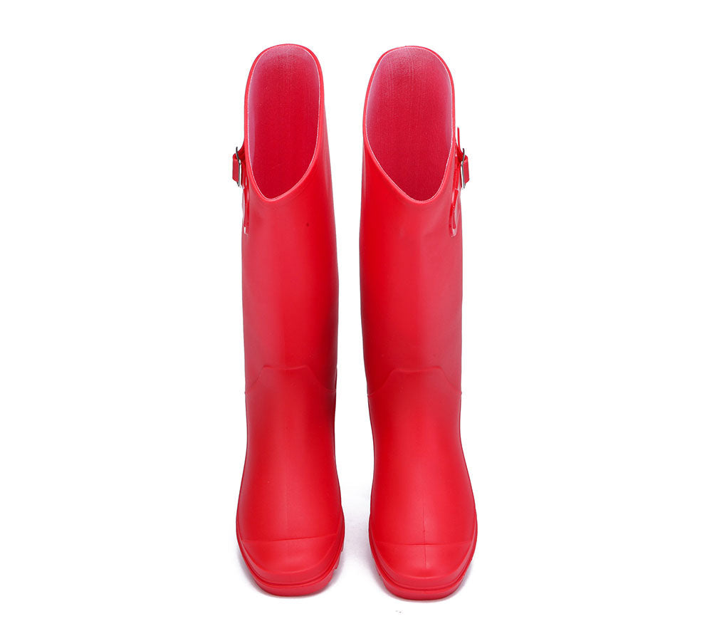 TARRAMARRA® Rainboots ,Tall Gumboots Women Veronica With Wool Insoles - Fashion Boots - Red - AU Ladies 10 / AU Men 8 / EU 41 - Uggoutlet