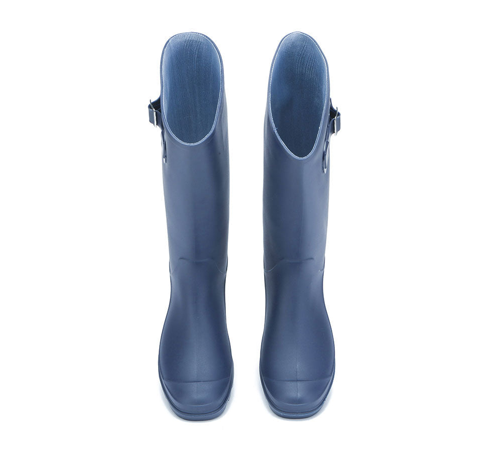 TARRAMARRA® Rainboots ,Tall Gumboots Women Veronica With Wool Insoles - Fashion Boots - Navy Blue - AU Ladies 10 / AU Men 8 / EU 41 - Uggoutlet