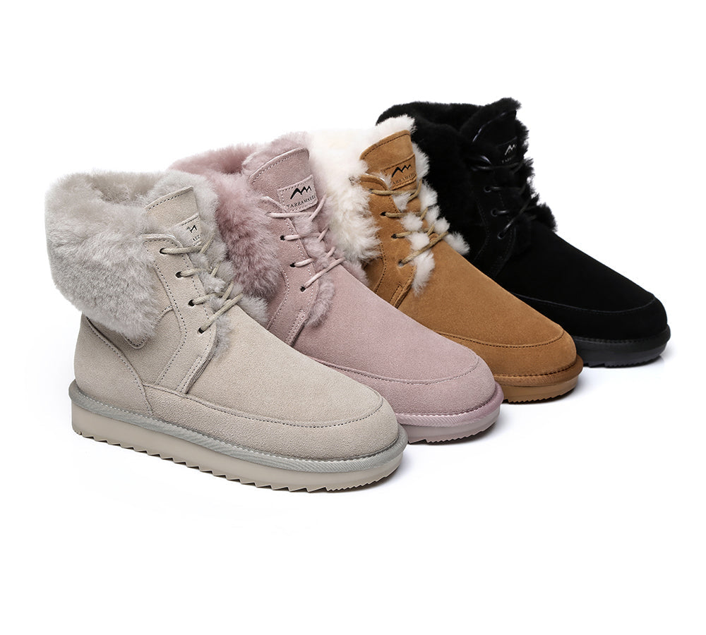 Fashion Boots - TA Dora Fashion Lace Up Suede Boots