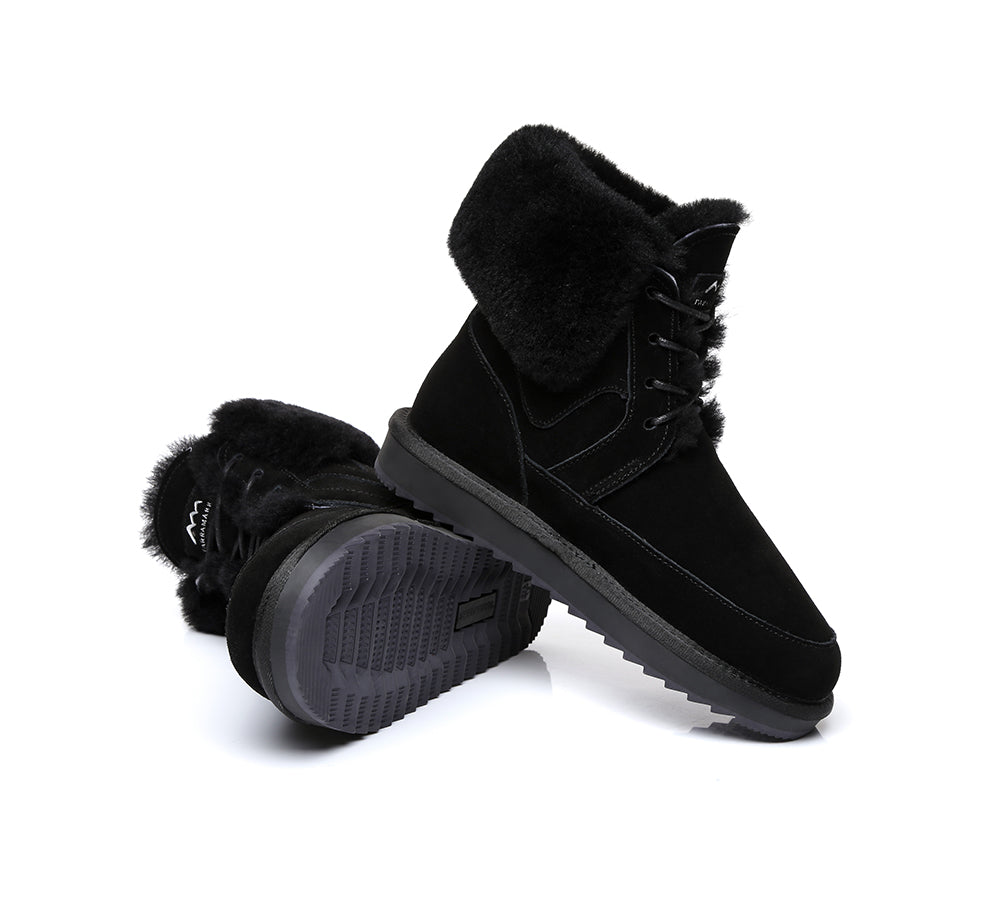 Fashion Boots - TA Dora Fashion Lace Up Suede Boots